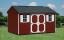 red cottage shed