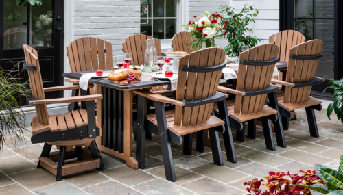 Outdoor Dining Chairs Around Table