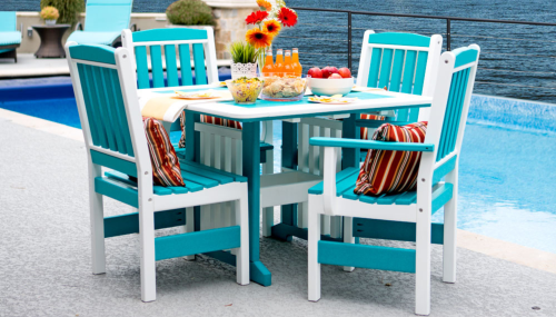 Square Poly Dining Tables