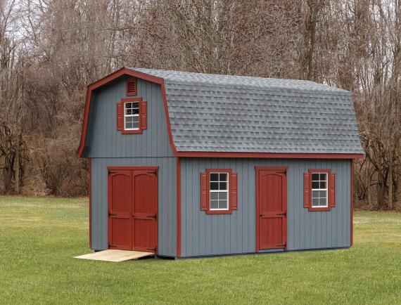 【中古】 BARN(H)/*BOOTH-CLIBBORN EDITIONS/*DNH MCGHEE 4' High Gambrel Barn Shed Kit | Little Cottage Company