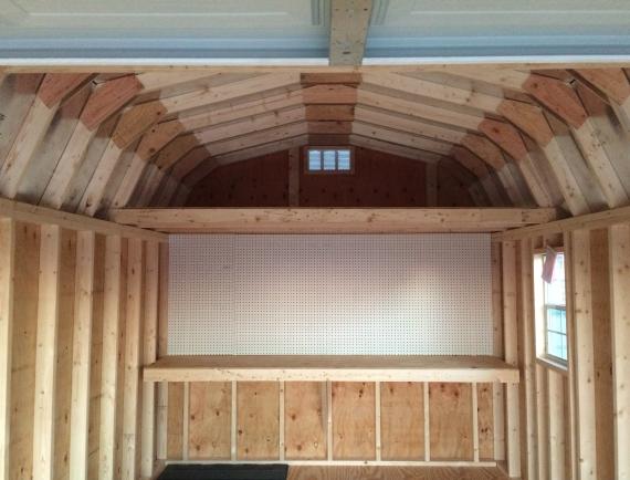 Dutch Barn Garage interior