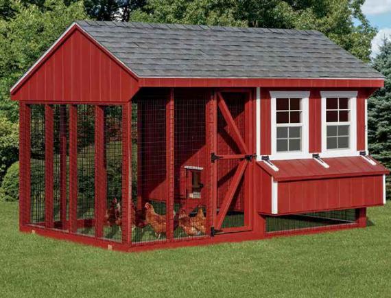 Quaker Combination Chicken Coop