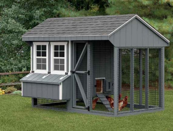 Quaker Combination Chicken Coop