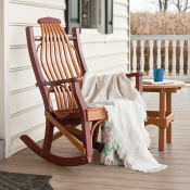 Rocking chair on a porch
