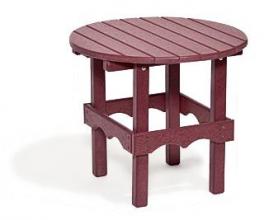 red round side table