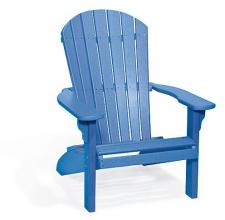 blue fan back chair