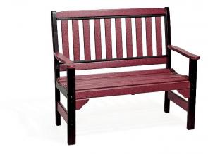 red english garden bench
