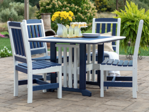 Outdoor furniture on patio