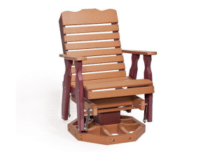 Curve Back Swivel Glider