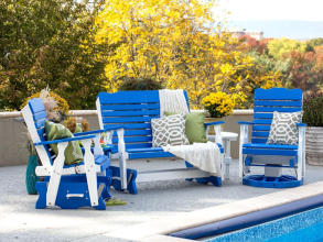 Curve Back Swivel Gliders Set