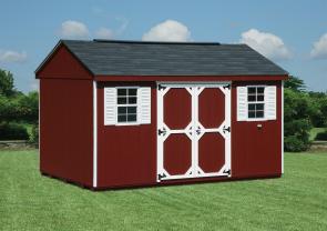 red cottage shed